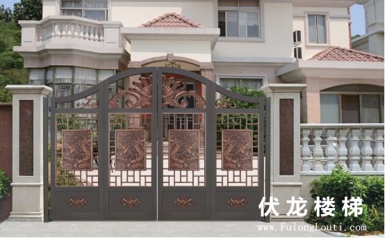 别墅庭院大门图片