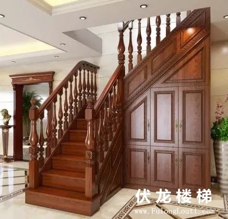 实木复式整体楼梯