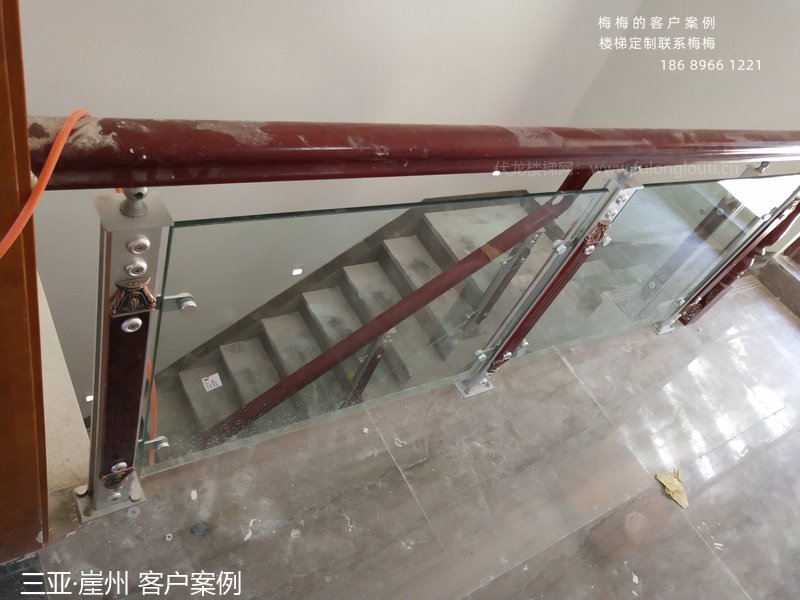 玻璃扶手,玻璃楼梯扶手,三亚,海南楼梯