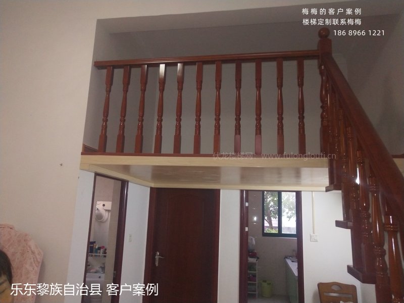 楼梯栏杆完工效果-乐东自建房客户实拍