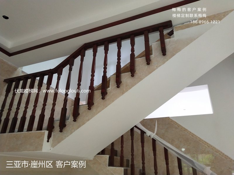 三亚,崖州,挂墙扶手,墙拖,楼梯案例