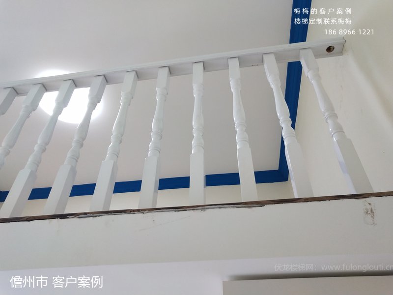 实木扶手,圆小柱,儋州,楼梯扶手,海南楼梯
