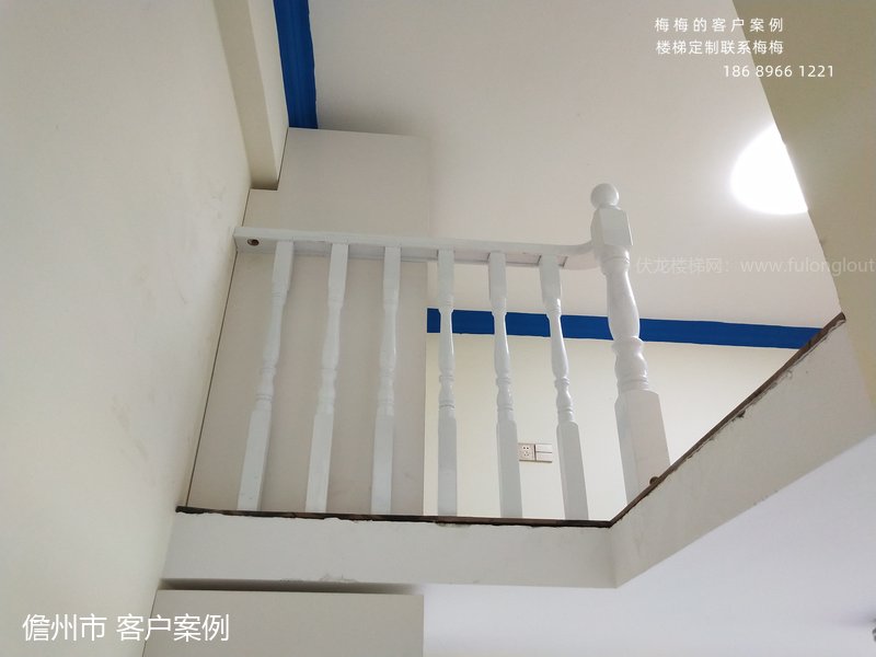 实木扶手,圆小柱,儋州,楼梯扶手,海南楼梯