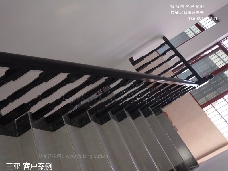 菠萝格扶手,菠萝格楼梯扶手,三亚,海南楼梯