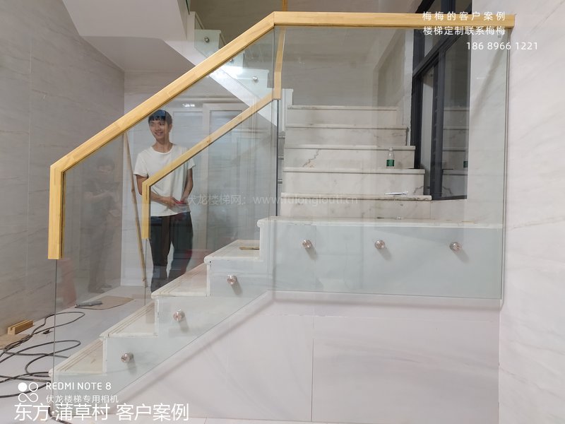 玻璃扶手,玻璃楼梯扶手,东方,蒲草村,海南楼梯