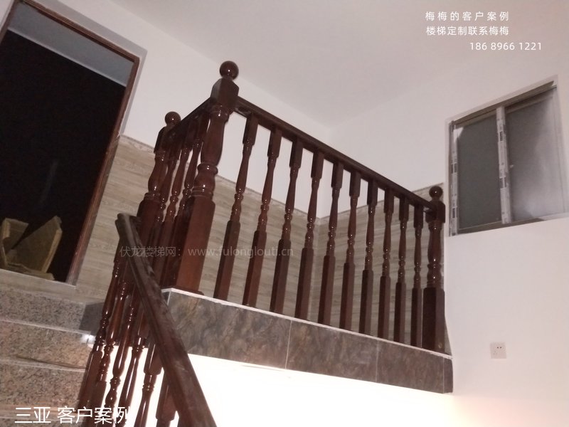 菠萝格扶手,菠萝格楼梯扶手,三亚,海南楼梯