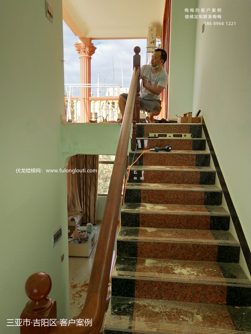 三亚吉阳圆小柱扶手效果