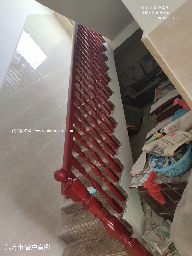 东方四方圆小柱楼梯扶手款式