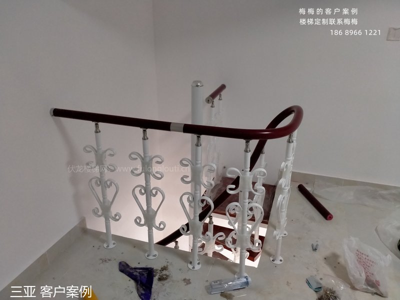钢木楼梯,钢木楼梯扶手,三亚,海南楼梯