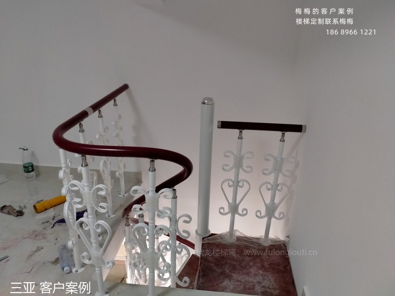 钢木楼梯,钢木楼梯扶手,三亚,海南楼梯