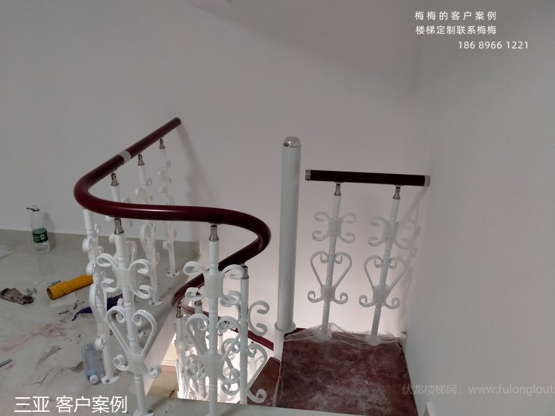 钢木楼梯,钢木楼梯扶手,三亚,海南楼梯