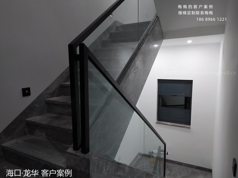 玻璃扶手,玻璃楼梯扶手,海口,海南楼梯