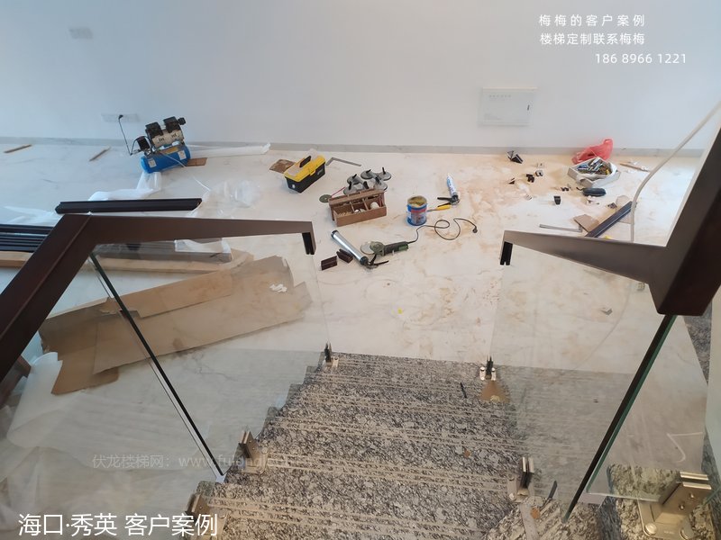 玻璃扶手,玻璃楼梯扶手,海口,海南楼梯