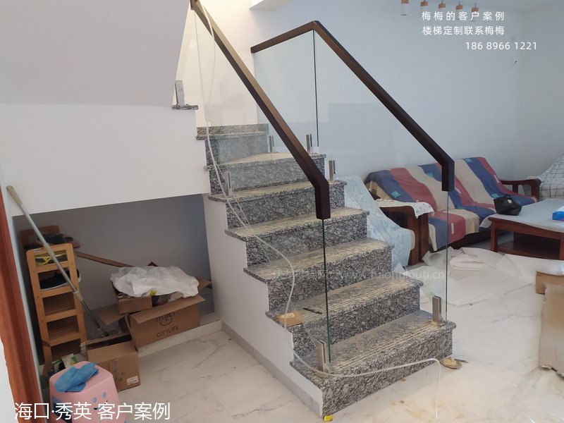 玻璃扶手,玻璃楼梯扶手,海口,海南楼梯