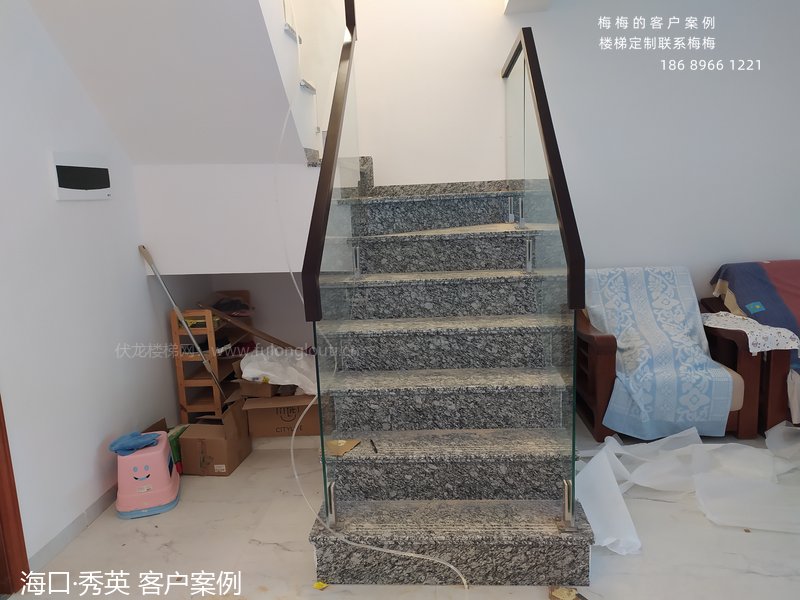 玻璃扶手,玻璃楼梯扶手,海口,海南楼梯