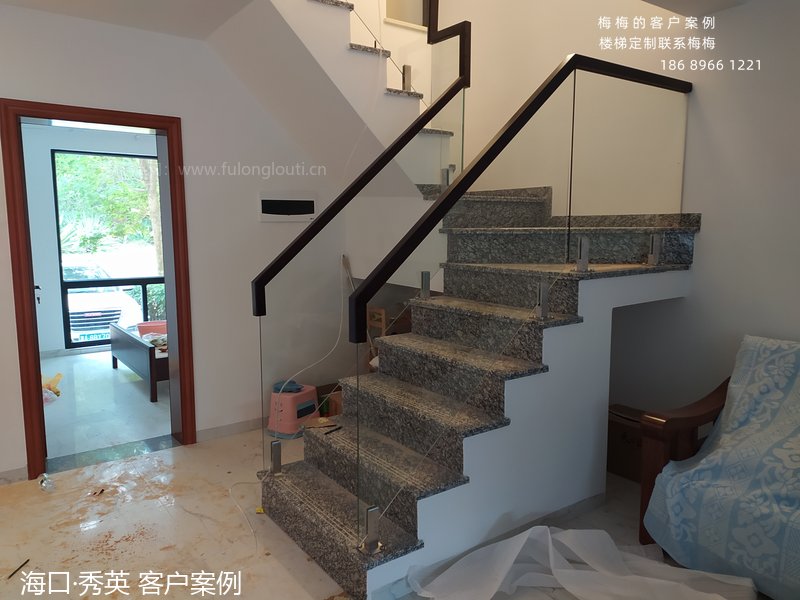 玻璃扶手,玻璃楼梯扶手,海口,海南楼梯