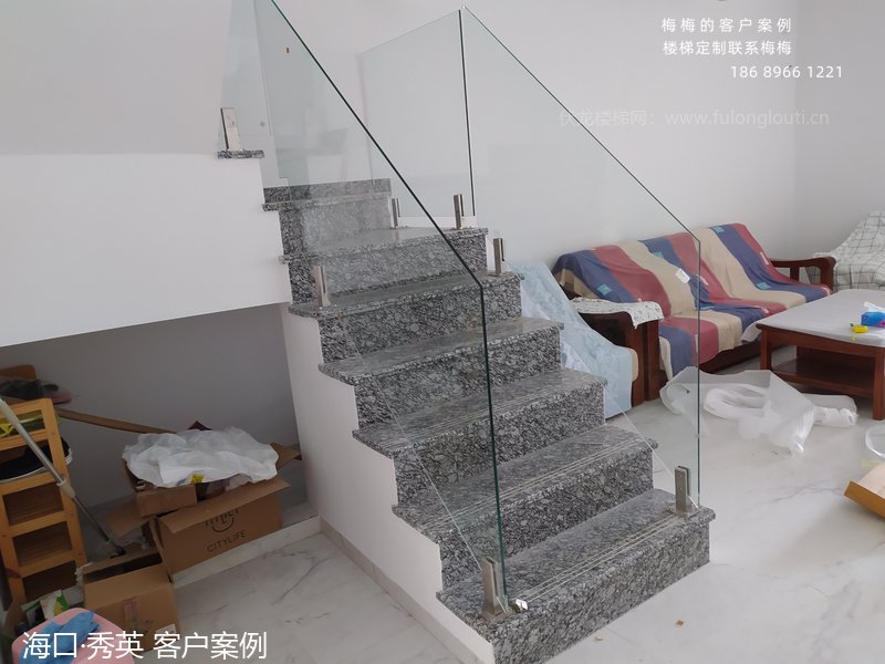 玻璃扶手,玻璃楼梯扶手,海口,海南楼梯