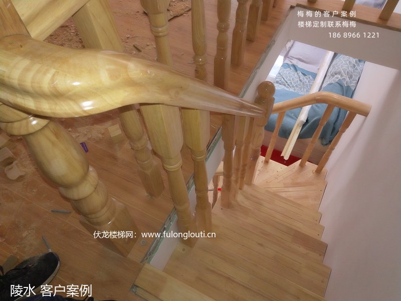 陵水原木整梯案例