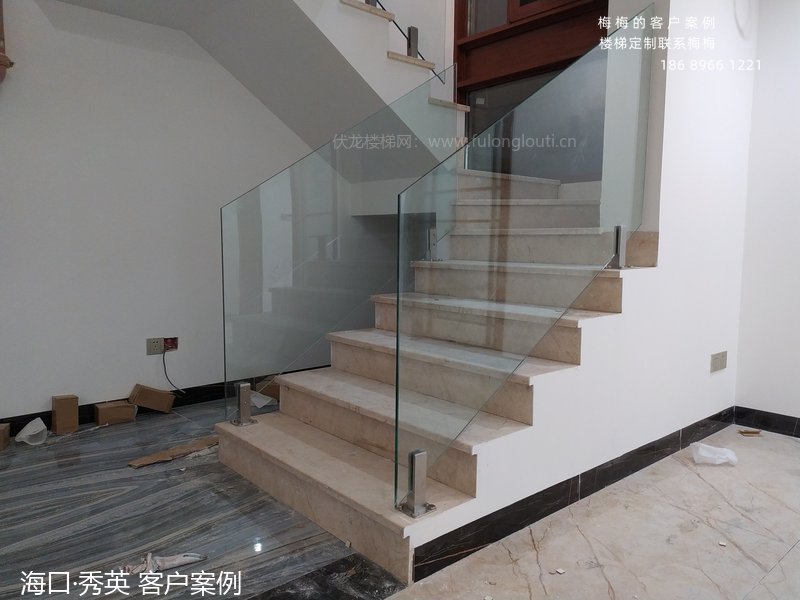 玻璃扶手,玻璃楼梯扶手,海口,海南楼梯