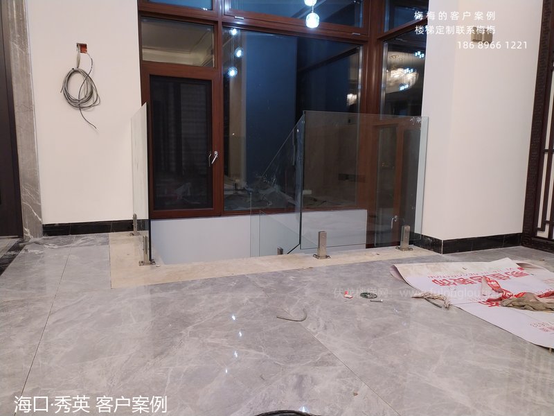 玻璃扶手,玻璃楼梯扶手,海口,海南楼梯