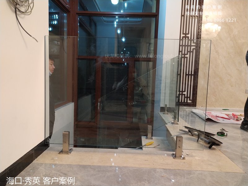 玻璃扶手,玻璃楼梯扶手,海口,海南楼梯